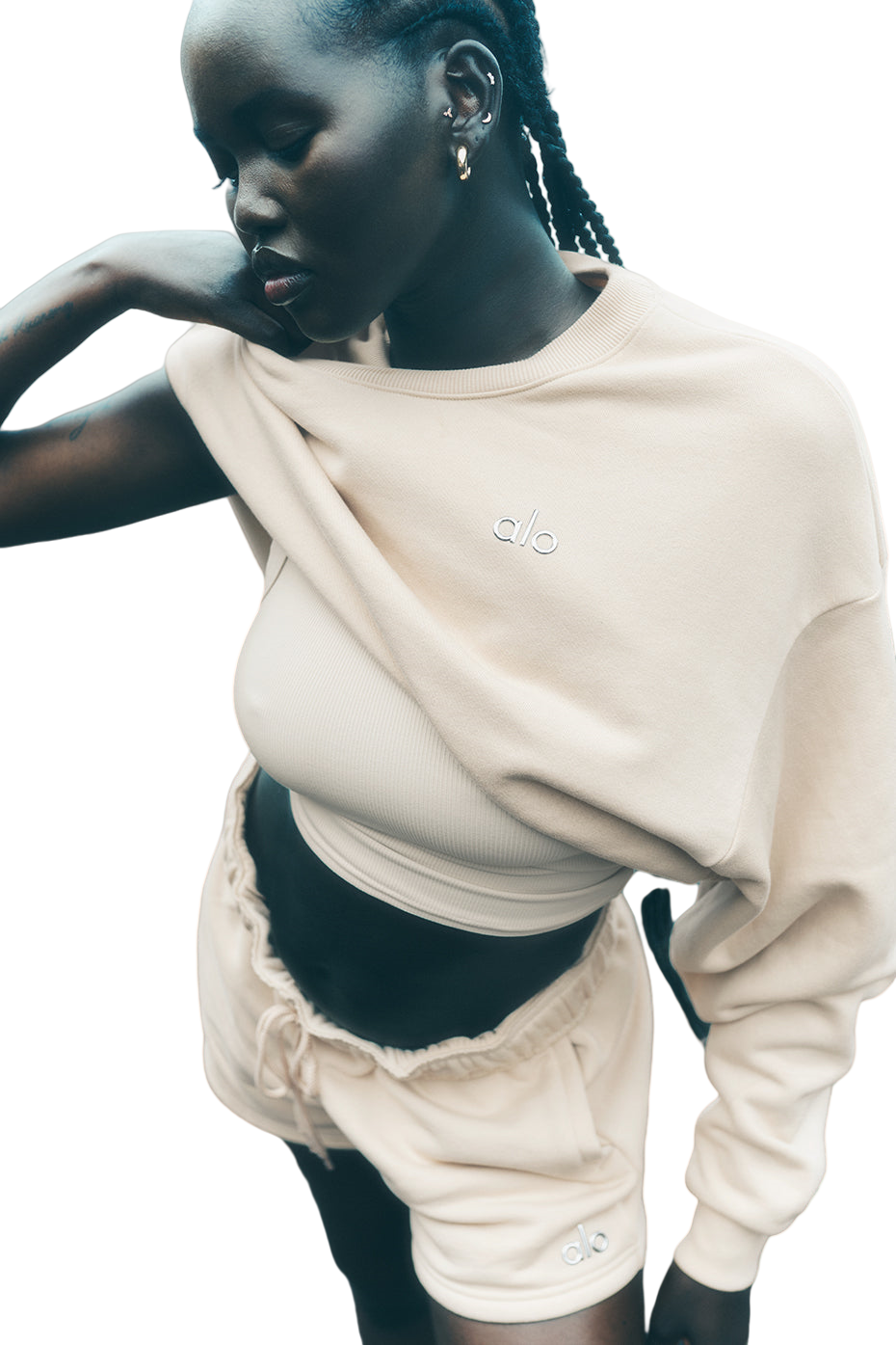 ALO Line 🧘♀️ | Yoga Sets for women | Accolade Crew Neck Pullover Sweatshirt | Brown | Men's & Women's Sizes XS-XL ✔️