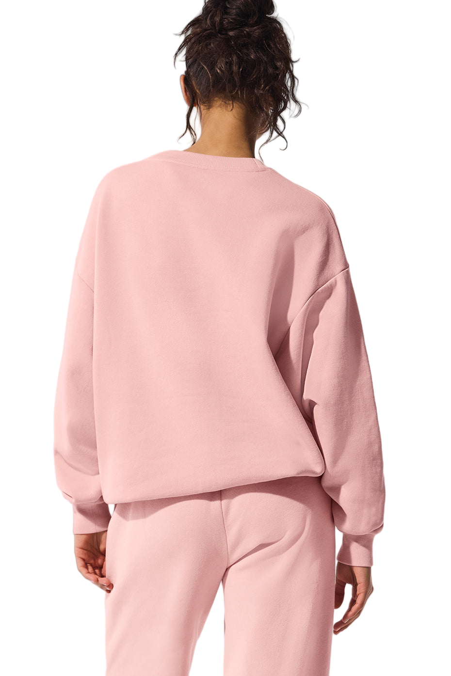 ๐งโโ๏ธ Alo Yoga Accolade Crewneck Pullover | Women's Pink Sweatshirt | S-XL Sizes | Cozy Fleece Loungewear ๐๏ธ