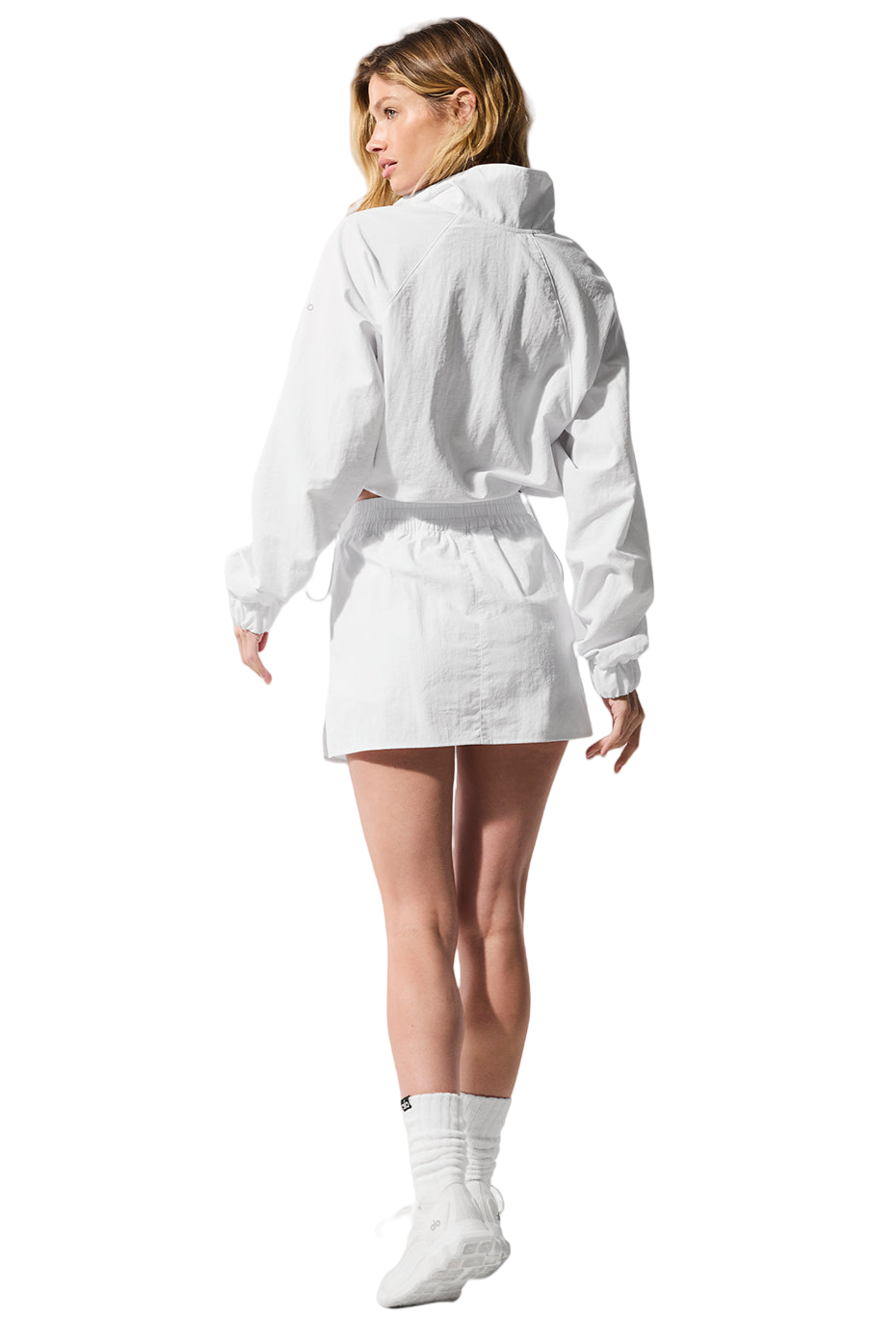Women's Cropped 1/4 Zip Pullover | White Fleece Jacket | S-XL 🔥