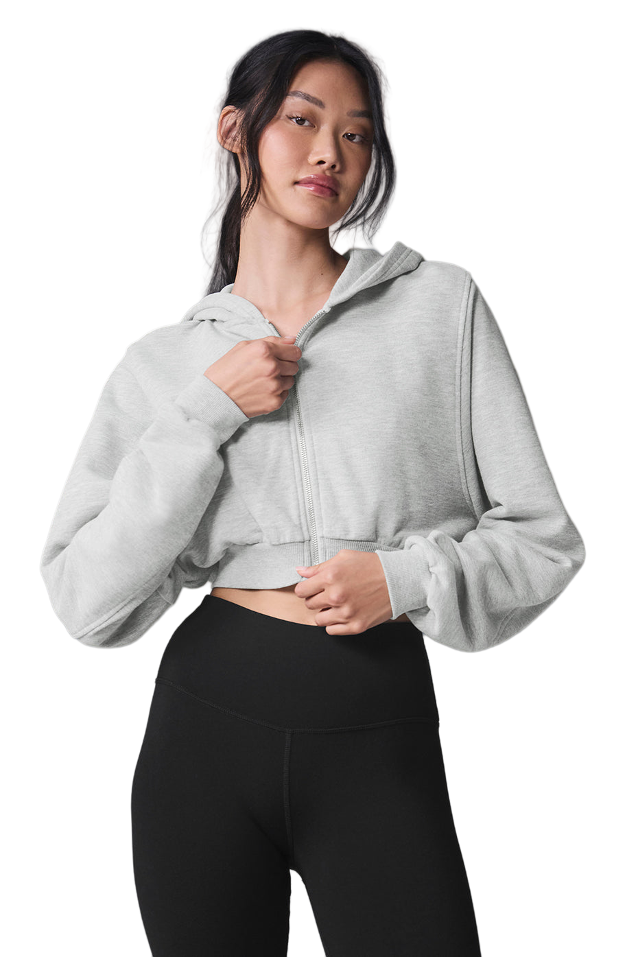 Sweet Escape Women's Zip Up Hoodie - Athletic Heather Grey | Cozy Fleece Pullover 🔥