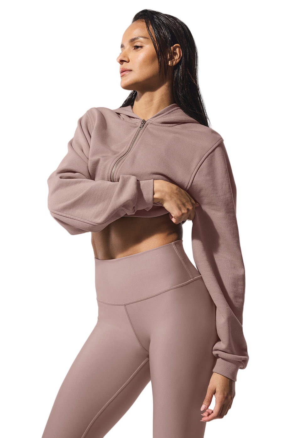 Sweet Escape Women's Taupe Zip Up Hoodie | Cozy Fleece Pullover | Sizes S-XL 🍂