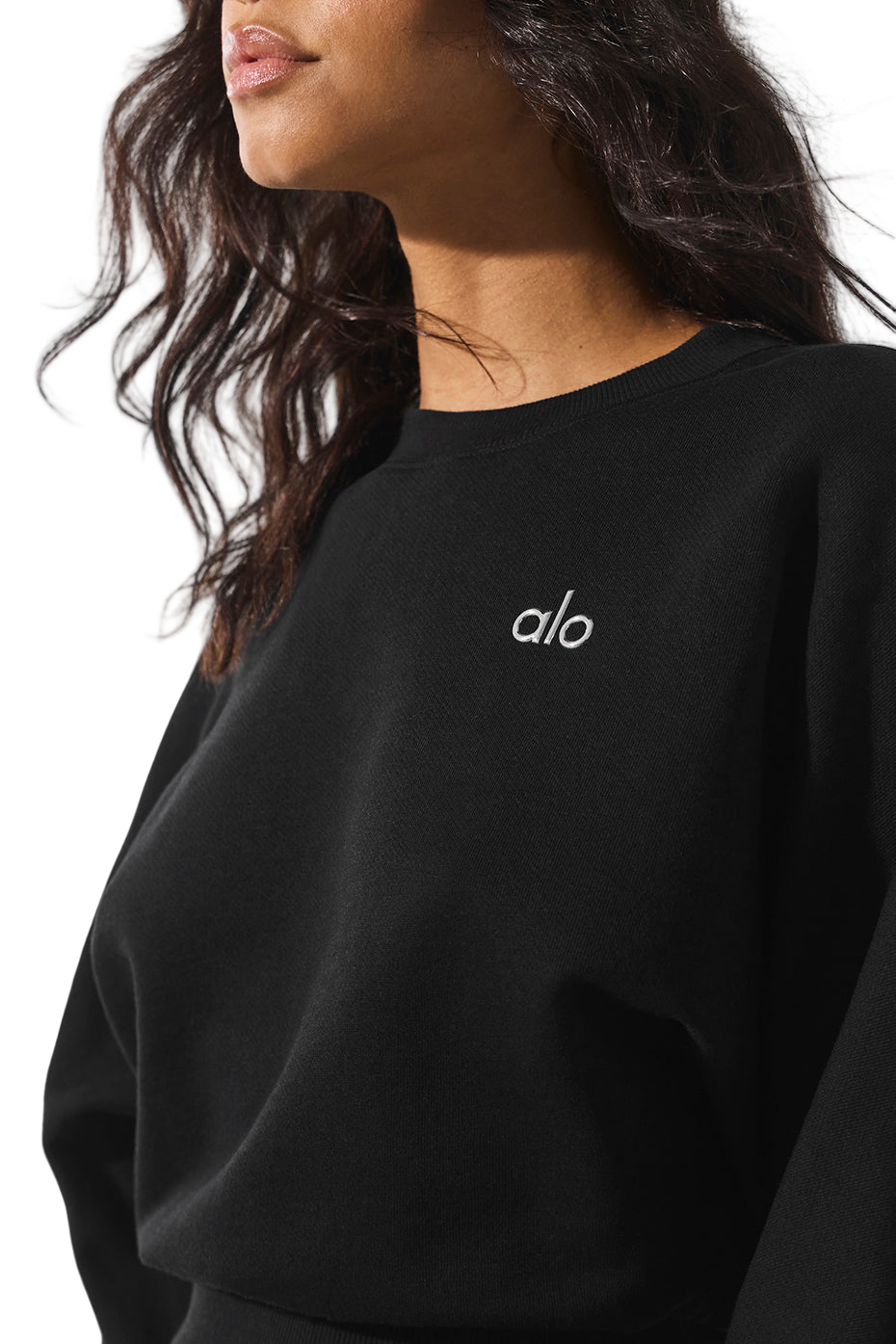 👚 Cropped Accolade Crewneck Sweatshirt for Women | Size S-XL | Black | Fast Shipping