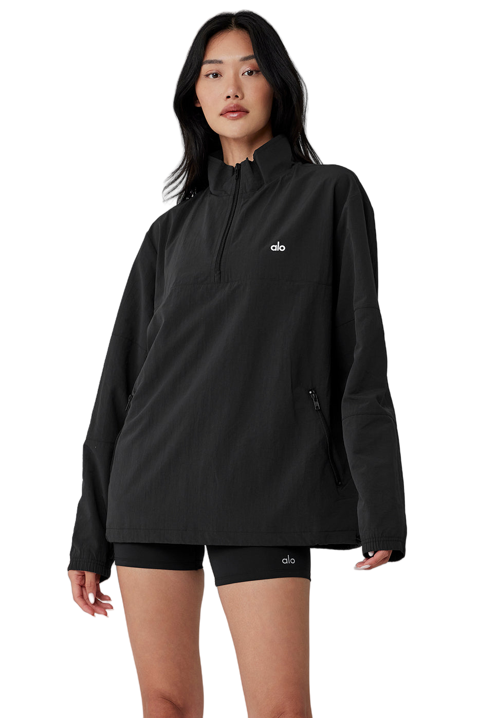 ALO Line 🧘‍♀️ | Yoga Sets for women | Outdoor Track Sweatshirt in Black | Sizes S to XL ➕ Shop Now!