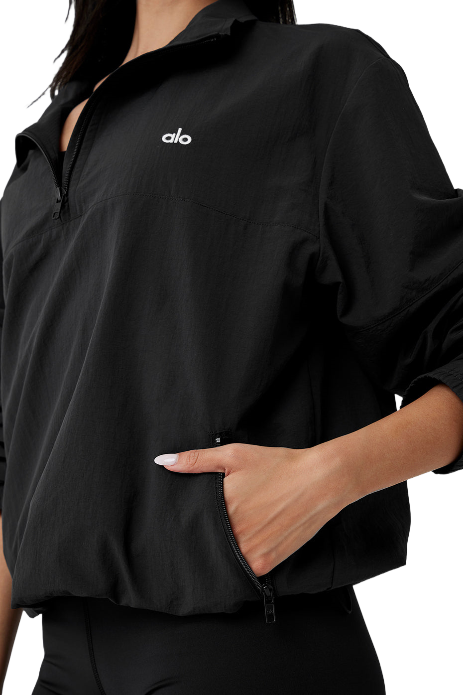 ALO Line 🧘‍♀️ | Yoga Sets for women | Outdoor Track Sweatshirt in Black | Sizes S to XL ➕ Shop Now!