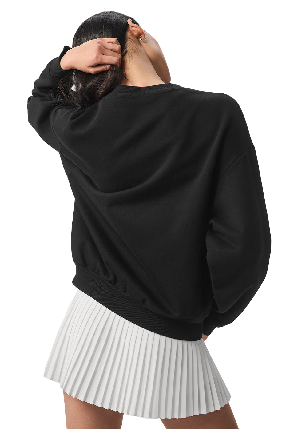 🔥 ALO® Accolade Pullover - Black | Classic Crew Neck Sweatshirt | Sizes XS-XL✨