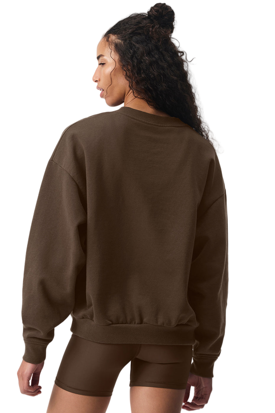 🧘‍♀️⭐ ALO Yoga Sets for Women | Accolade Crew Neck Pullover (Brown) | Sizes XS-XL