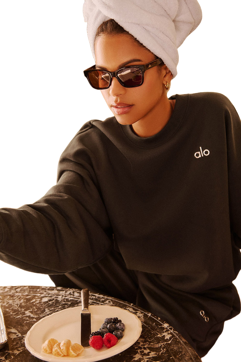 🧘‍♀️⭐ ALO Yoga Sets for Women | Accolade Crew Neck Pullover (Brown) | Sizes XS-XL