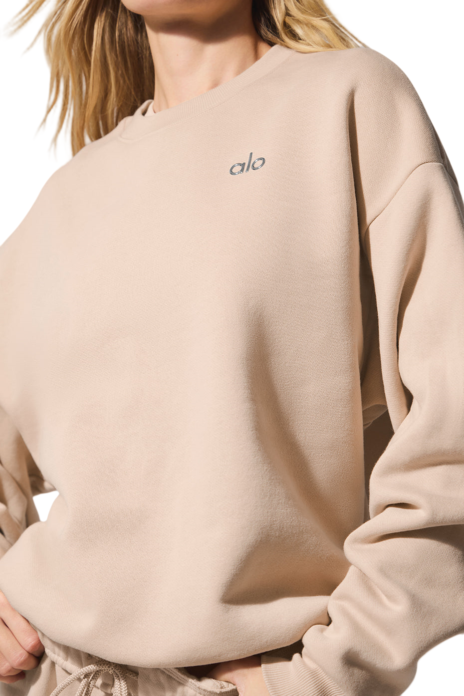 ALO Line 🧘‍♀️ | Yoga Sets for women | Accolade Crew Neck Pullover Sweatshirt | Brown | Men's & Women's Sizes XS-XL ✔️