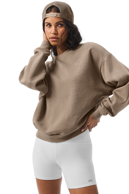 ✨ Accolade Classic Crew Neck Pullover: Ultimate Comfort & Style - Beige | Size XS-XL