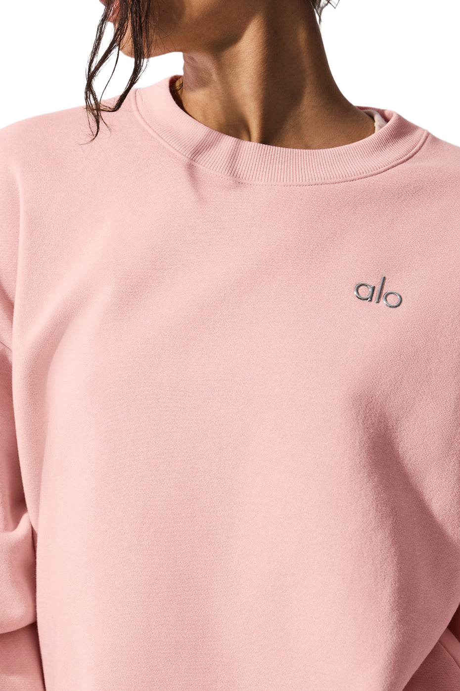🧘‍♀️ Alo Yoga Accolade Crewneck Pullover | Women's Pink Sweatshirt | S-XL Sizes | Cozy Fleece Loungewear 🛍️