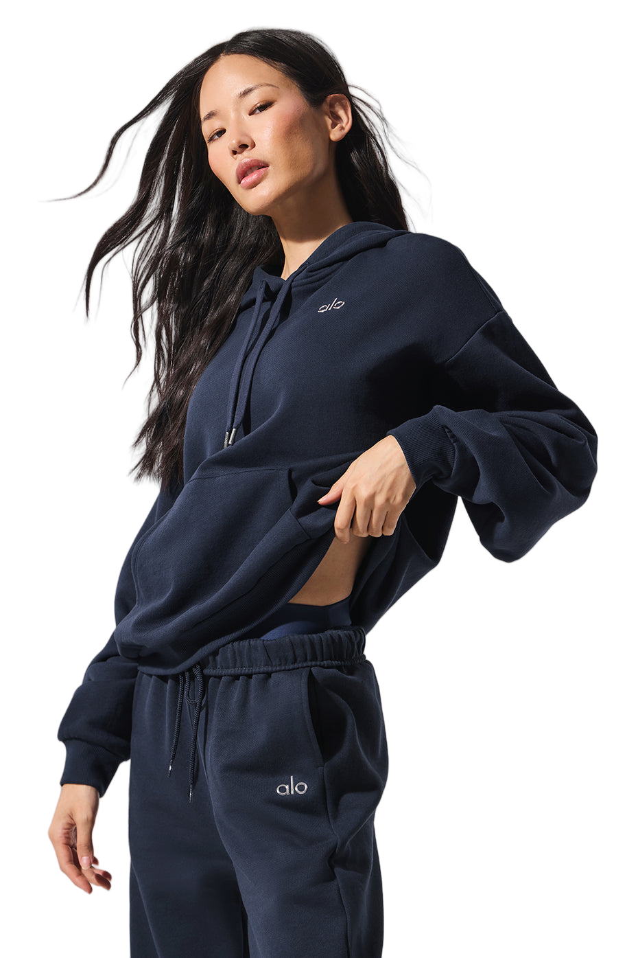 ALO Line 🧘‍♀️ | Yoga Sets for women | Accolade Hoodie for Women | Navy & Black | Size S-XL 🔥