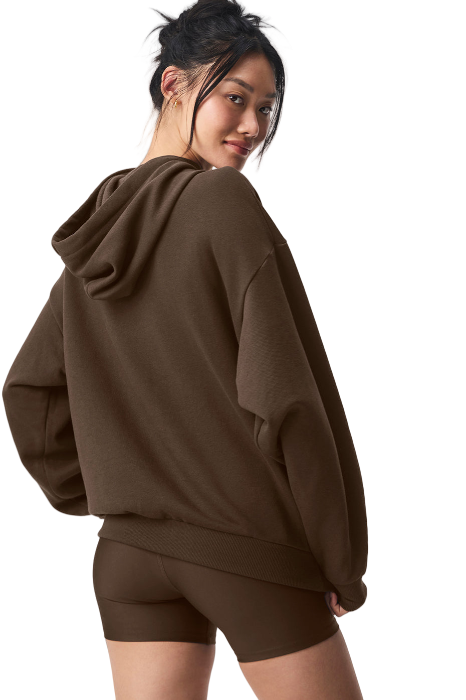🧥 ALO Accolade Hoodie - Espresso Brown | Sizes S, M, L, XL | Premium French Terry
