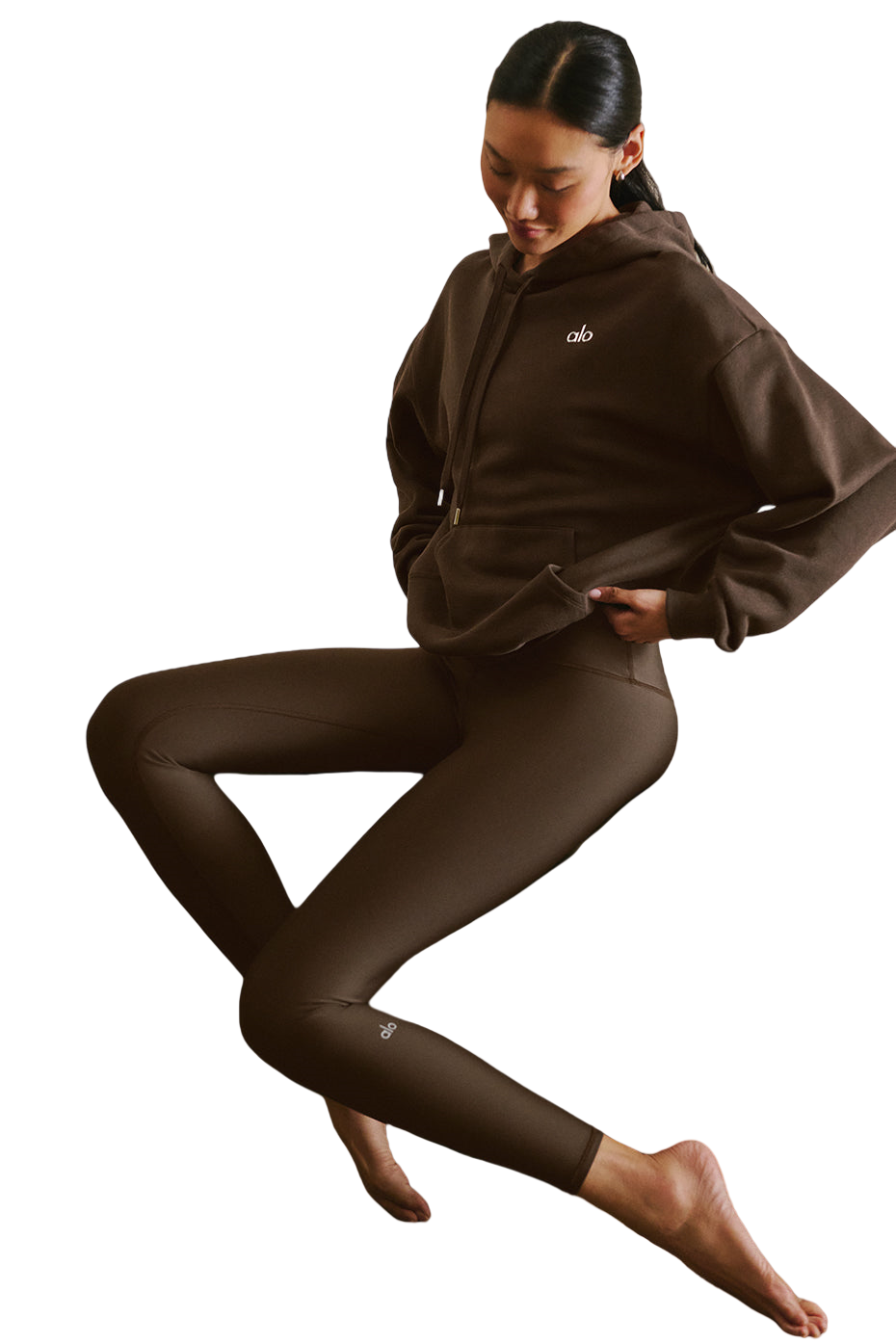 🧥 ALO Accolade Hoodie - Espresso Brown | Sizes S, M, L, XL | Premium French Terry