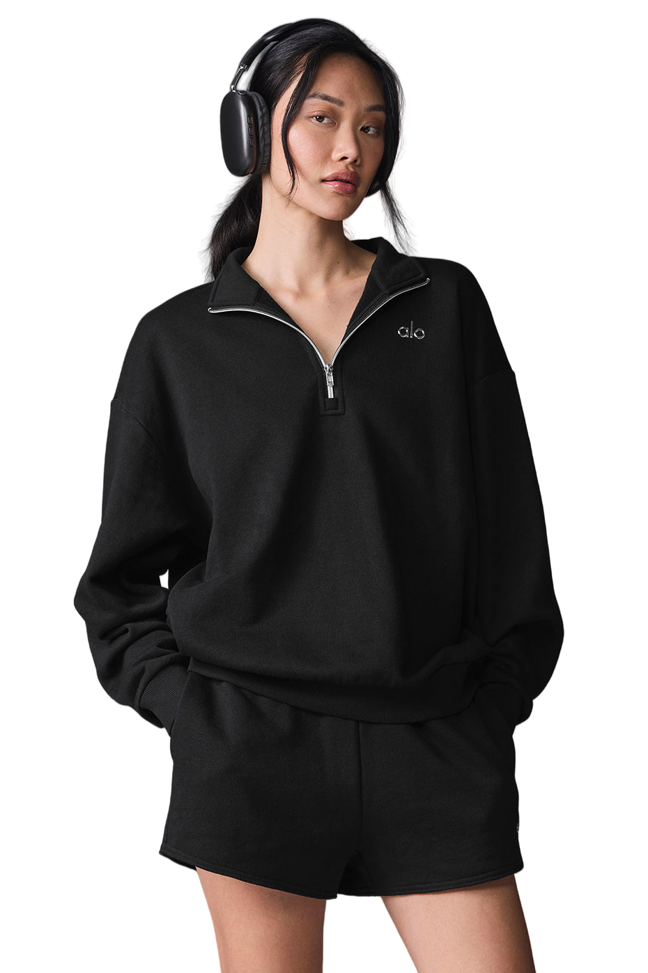 🏆 New ALO Series Sport Edition Accolade 1/4-Zip Pullover - Black | Sizes S-XL | Womens Athletic Top