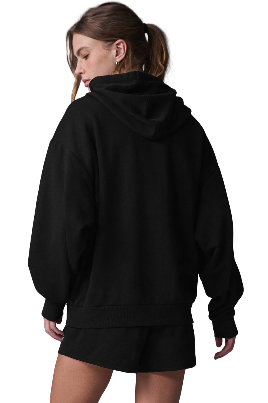 🔥 Popular | FULL ZIP HOODIE Women's Black Pullover (Sizes S-XL) | Cozy Fleece & Pocketed | Limited Stock! 🚚 Fast Shipping