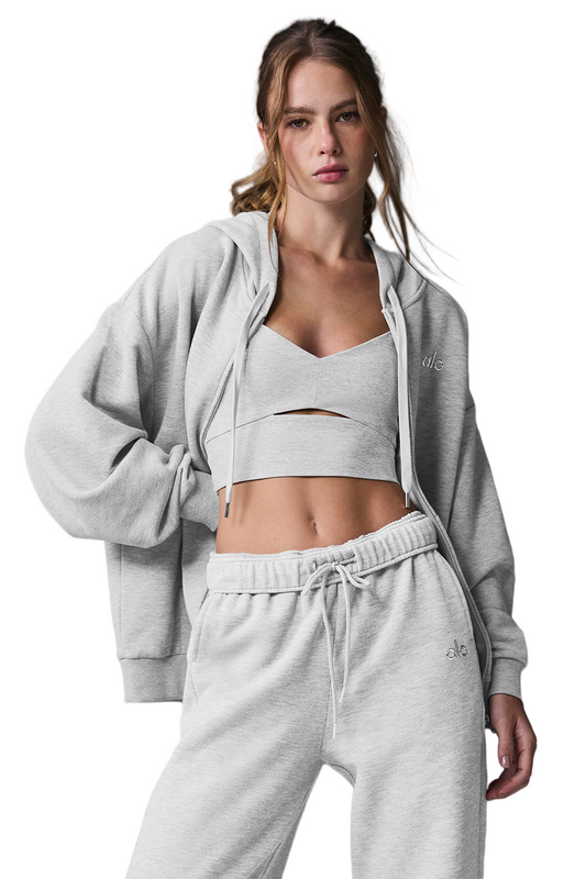 🧥 Sweaters Full Zip Hoodie Athletic for Women | Heather Grey | S-XL Sizes 🛒