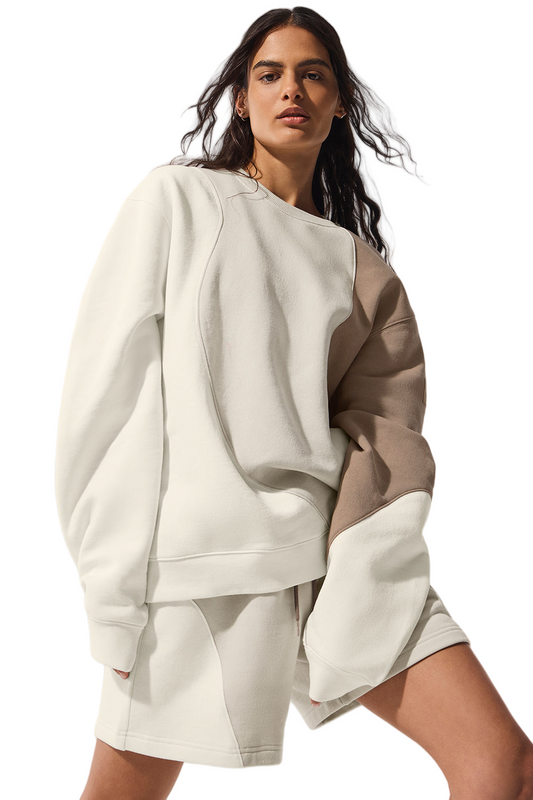 ✨ Ivory & Grey Sweaters: Make Waves Crewneck Pullover (S-XL) | Bone, Gravel Colors ✨