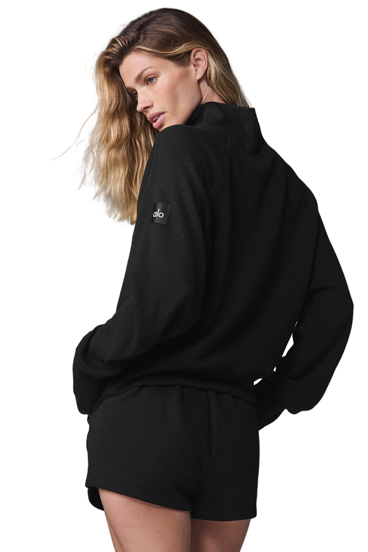 Thermal Weekend Escape Mock Neck Long Sleeve Top for Women & turtleneck sweater | Size S-XL | Black ♨️👚
