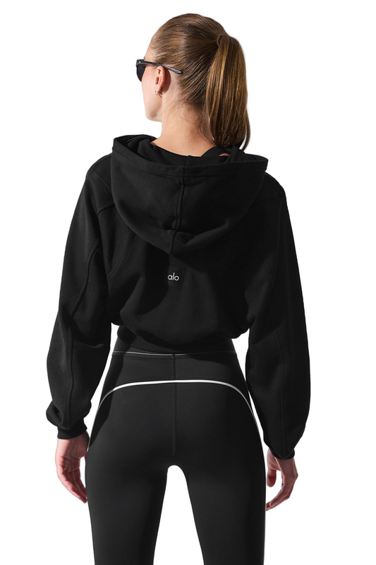 ✨ Sweet Escape Women's Zip Up Hoodie | Black | Size S-XL | Cozy Fleece Pullover ✨