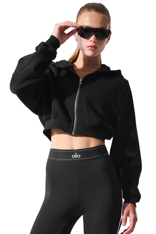 ✨ Sweet Escape Women's Zip Up Hoodie | Black | Size S-XL | Cozy Fleece Pullover ✨