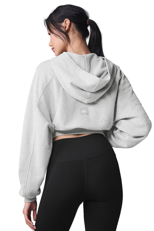 Sweet Escape Women's Zip Up Hoodie - Athletic Heather Grey | Cozy Fleece Pullover 🔥