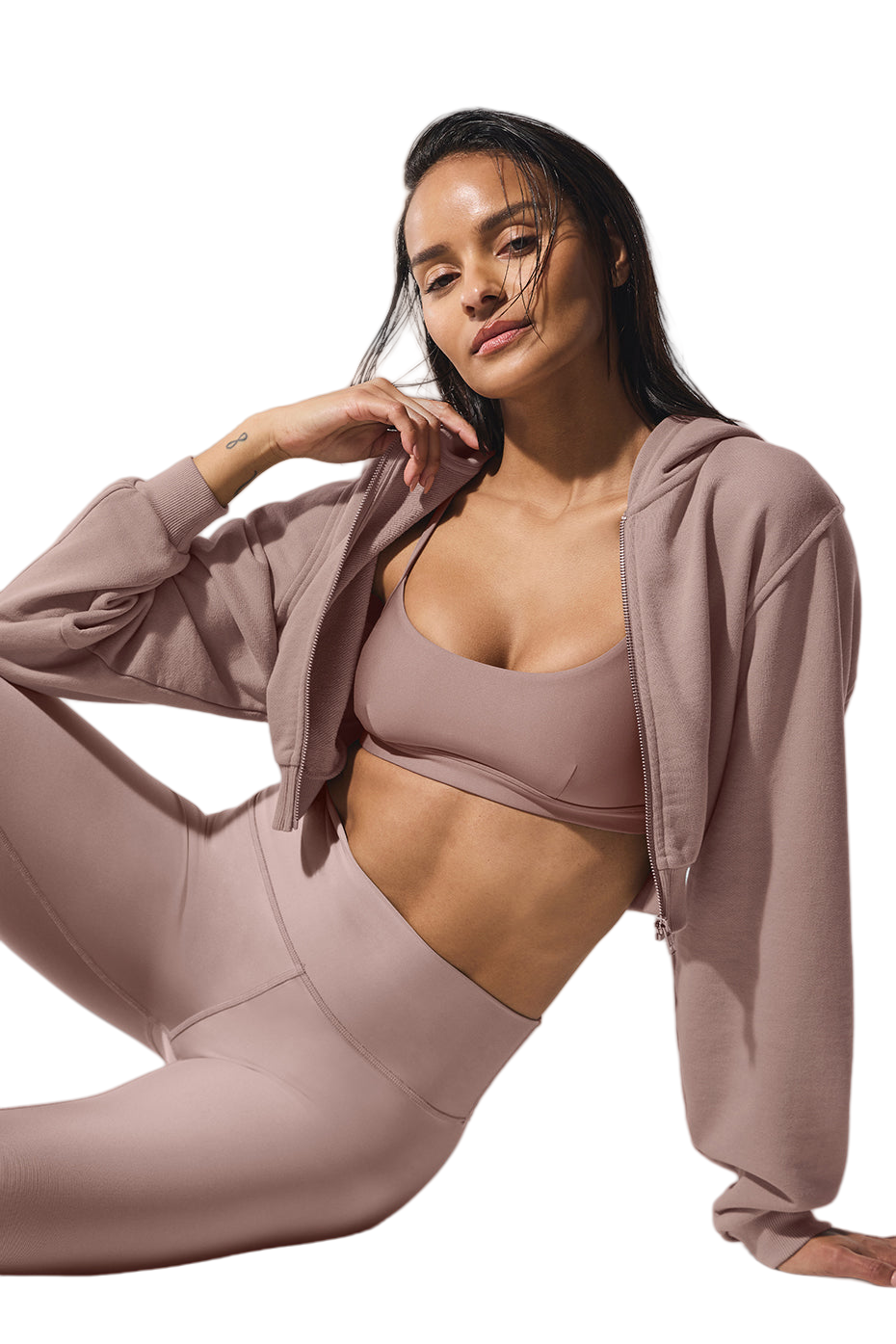 Sweet Escape Women's Taupe Zip Up Hoodie | Cozy Fleece Pullover | Sizes S-XL 🍂
